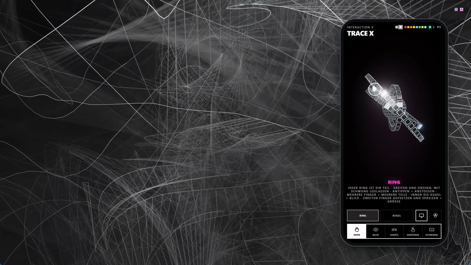Tobias Post「Sculpt Trace – Würfelringe」 – 線、膜、影――手のなかでも
