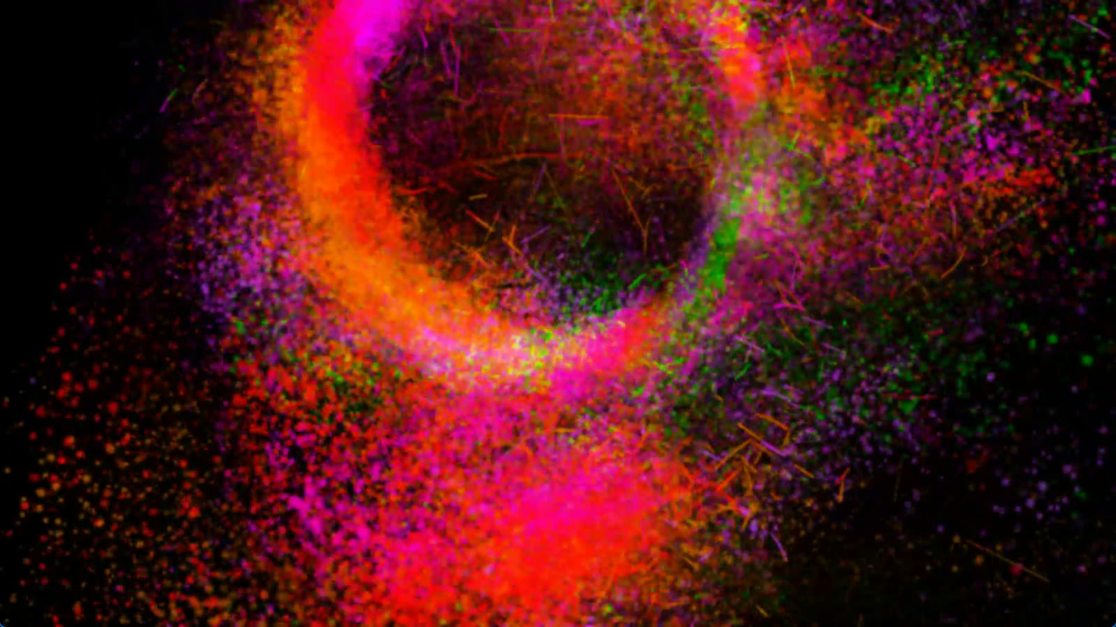 Tobias Post「Sculpt Void Full Color – Kugelringe」 – 空間の色