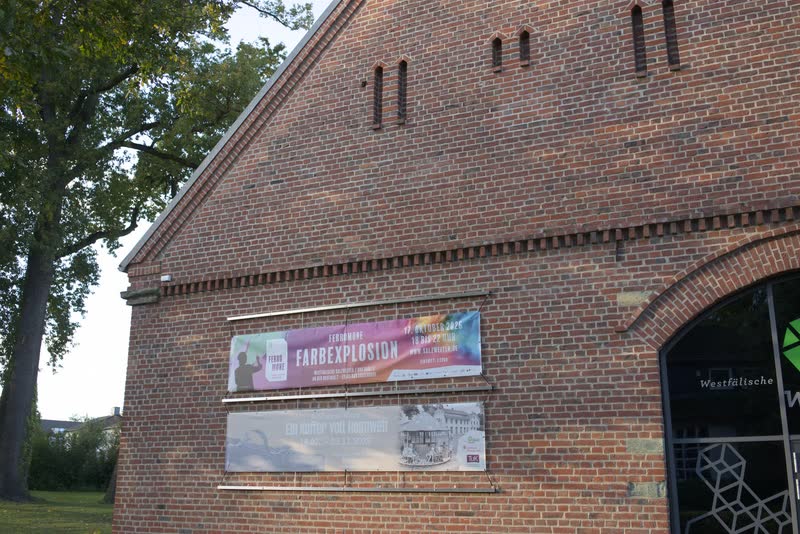 Die Westfälischen Salzwelten in Bad Sassendorf am Nachmittag vor der Farbexplosion, 17. Oktober 2026