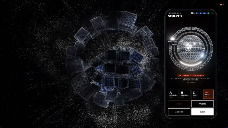 Sculpt X Interaction, vue 9