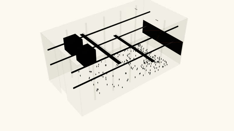 Raw Cube – Lavadero de carbón — Axonometría