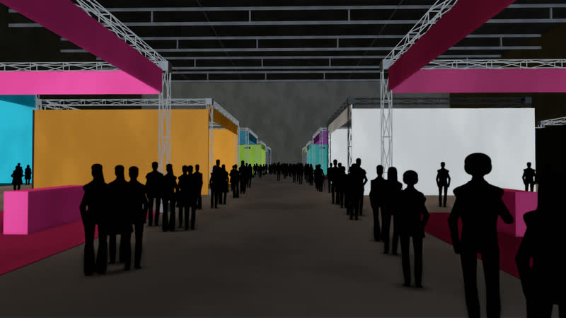 Werkschau – Messehalle – Visualisierung, Ansicht 4