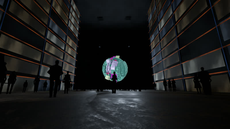 Minimal Sphere – Hochregallager – Visualisierung, Ansicht 4