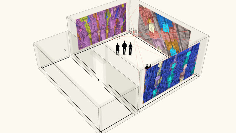 Minimal – Sala del colore — Assonometria