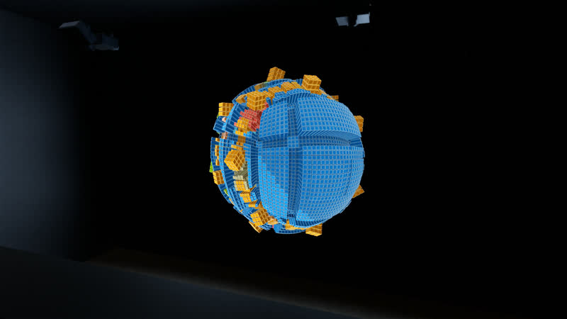 Minimal Sphere – Raster – Visualisierung, Ansicht 2